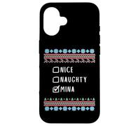 Agradable Traviesa Navidad Mina Suéter Feo Carcasa para iPhone 16