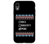 Agradable Traviesa Navidad Mina Suéter Feo Carcasa para iPhone XR