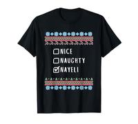 Agradable Traviesa Navidad Nayeli Suéter Feo Camiseta