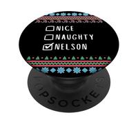 Agradable Traviesa Navidad Nelson Suéter Feo PopSockets PopGrip Adhesivo