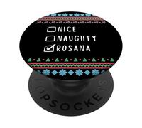 Agradable Traviesa Navidad Rosana Suéter Feo PopSockets PopGrip Adhesivo
