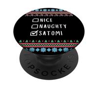 Agradable Traviesa Navidad Satomi Suéter Feo PopSockets PopGrip Adhesivo