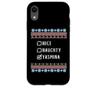 Agradable Traviesa Navidad Yasmina Suéter Feo Carcasa para iPhone XR