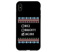 Agradable Travieso Navidad Jacobo Suéter Feo Carcasa para iPhone XS MAX