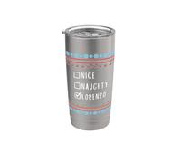 Agradable Travieso Navidad Lorenzo Suéter Feo Vaso térmico de acero inoxidable de doble pared