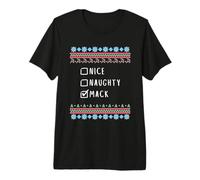 Agradable Travieso Navidad Mack Suéter Feo Camiseta Premium