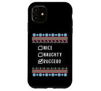 Agradable Travieso Navidad Ruggero Suéter Feo Carcasa para iPhone 11
