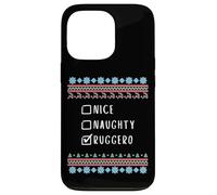Agradable Travieso Navidad Ruggero Suéter Feo Carcasa para iPhone 13 Pro