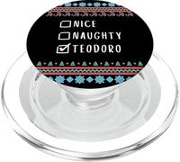 Agradable Travieso Navidad Teodoro Suéter Feo PopSockets PopGrip para MagSafe
