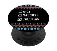Agradable Travieso Navidad Valerian Suéter Feo PopSockets PopGrip Adhesivo