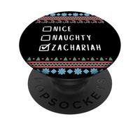 Agradable Travieso Navidad Zachariah Suéter Feo PopSockets PopGrip Adhesivo