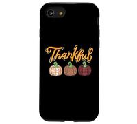 AGRADECIDAS, felices mujeres bendecidas con calabazas a cuadros de otoño Carcasa para iPhone SE (2020) / 7 / 8