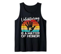 Agradecimiento Al Voluntario Is A Matter of Honor Voluntario Camiseta sin Mangas