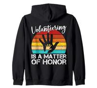 Agradecimiento Al Voluntario Is A Matter of Honor Voluntario Sudadera con Capucha