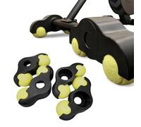 Agrdeed Rocker Plate Feet, 4 Indoor Cycling Snap Rocker Feet Adaptadores, Entrenador de Bicicleta Portátil de Plataforma Basculante, Reduce El Ruido, para Entrenamiento con Ruedas Wahoo Kickr