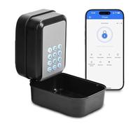 Agrdeed Smart Schlüsselbox, Bluetooth Lock Box unterstützt TTLock APP und PIN-Code Schlüsseltresor mit 12 Stelligem Zahlencode Geeignet,Ausnen Wasserdicht Schlüsselkasten