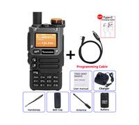 (Agregar cable estándar) UV-K5 (8) Walkie Talkie AM FM Radio bidireccional Estación conmutadora Conjunto