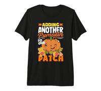 Agregar una Calabaza a Nuestro Parche Embarazo Halloween Camiseta Premium