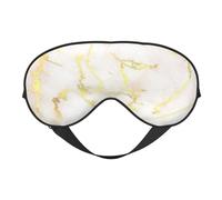 Agregue Su Texto Mármol Dorado En Blanco Moderno Elegante, Cubreojos completos Antifaz bloqueador de luz Antifaz para dormir Antifaz suave con los ojos vendados Noche