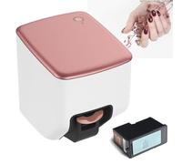 agreilduite Impresora Digital para Uñas, Impresora De Uñas con Control por App, CREA Patrones De Fotos, Dibujos Y Textos DIY con Más De 3000 Diseños, Impresora Portátil 3D para Esmaltes De Uñas.