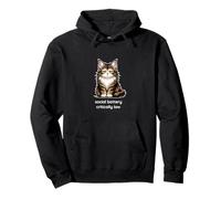 Agresión Social del Gato Siberiano Humor introvertido Sudadera con Capucha