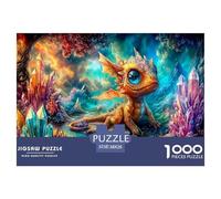 Agresividad Dinosaurio Puzzle 1000 Piezas, Juego Educativo, Desafío, para Adultos Y Niños Mayores De 12 Años Imposible Rompecabezas - Decoración del Hogar 38x26cm/1000pcs