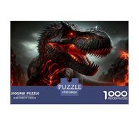 Agresividad Dinosaurio Puzzle De 1000 Pièces Pour Adultes Et Enfants Dès 14 ANS Jeu Cadeau Unique De Qualité Supérieure Décoration De La Maison 38x26cm/1000pcs