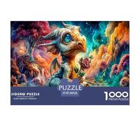 Agresividad Dinosaurio Puzzle De 1000 Piezas, Juego Educativo, Desafío, para Adultos Y Niños Mayores De 12 Años Rompecabezas Familiar - Obra De Arte 38x26cm/1000pcs