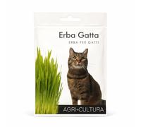 AGRI-CULTURA | 2 semillas de hierba gatera natural | Bolsita de semillas de hierba para gatos fácil de cultivar en casa | Favorece la digestión y reduce los bolitos de pelo.