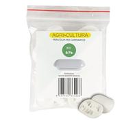 AGRI-CULTURA - Parachoques de inodoro - Kit de 6 protectores de asiento de inodoro, protectores rectangulares de goma para inodoro tipo ideal estándar, fabricado en Italia.