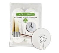 AGRI-CULTURA - Rosetas para radiadores universales, fabricado en Italia, kit de 10 rosetas de cobertura tubos radiadores, radiadores, rosetas ajustables [diámetro 8-22 mm]