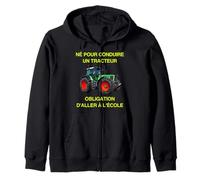 Agriculteur Fermier Agriculture Paysan Tracteur École Enfant Sudadera con Capucha