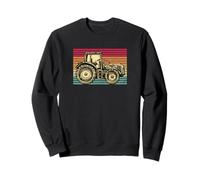 Agricultor Campesino Campesina Retro Vintage Tractor Sudadera
