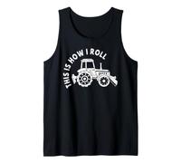 Agricultor Campesino Campesina Tractor This Is How I Roll Camiseta sin Mangas