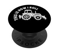 Agricultor Campesino Campesina Tractor This Is How I Roll PopSockets PopGrip Adhesivo