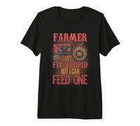 Agricultor no Puedo Arreglar Tractores agrícolas Divertidos de Agricultores Camiseta Premium
