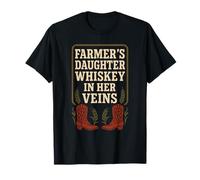 Agricultores Hija País Raíces Orgullo Rural Vida Granja Camiseta