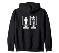 Agricultura a tu hermano mi hermano hermana Granjero divertido Sudadera con Capucha