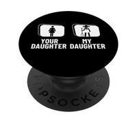 Agricultura a tu hija Mi hija Papá Mamá Granjero divertido PopSockets PopGrip Adhesivo