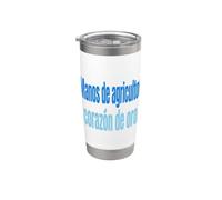 Agricultura Corazón de Oro Frases para Agricultores Vaso térmico de acero inoxidable de doble pared