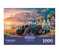 Agricultura de Tractores Inteligentes 1000 Piezas Estilo de Agricultura Digital Rompecabezas Desafiantes Impossible Puzzle Juguetes Juego De Habilidad para Adultos Regalos 52x38cm/1000pcs
