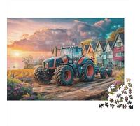 Agricultura de Tractores Inteligentes Rompecabezas Estilo de Agricultura Digital Puzzle 1000 Piezas Adultos - Regalo, Juego Familiar, Decoración del Hogar 52x38cm/1000pcs