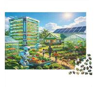 Agricultura Inteligente Tecnología Puzzle para Adultos Puzzle de 1000 Piezas Papel Paisaje de Granja Puzzle para Toda la Familia Relajación Foco Regalo 52x38cm/1000pcs