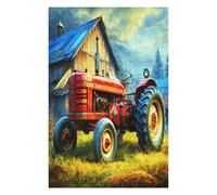 Agricultura Tractor Vintage Puzzle 1000 Piezas Aliviar Estrés 3D Vida Rural Rompecabezas Familiar para Hombres Y Mujeres Obra De Arte Decorativo Hogar 1000 PCS