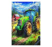 Agricultura Tractor Vintage Puzzle 1000 Piezas Alivio De Estrés Vida Rural Rompecabezas para Hombres Y Mujeres Decoración Hogar Estera Portátil 3D Moderno 1000 PCS