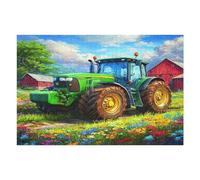 Agricultura Tractor Vintage Puzzles 1000 Piezas Juguete Educativo 3D Vida Rural Rompecabezas Familiar para Toda La Familia Entretenimiento Creativo Decorativo 1000 PCS