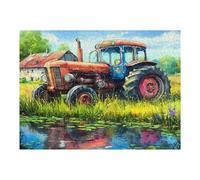 Agricultura Tractor Vintage Puzzles 500 Piezas Alivio Estrés Mental Vida Rural Rompecabezas 3D para Toda La Familia Juguete Educativo Desafío Intelectual 500 PCS