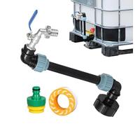 Agricultural Bulk Tap, Water Bucket Spout, 10.2 Inches Efficient with Reach Extension, Reinforced Liquid Joiner, Utility Valve with Modern Style, Irrigation Tool for Industry and Garden