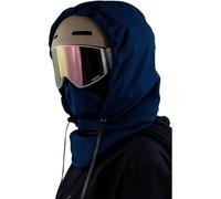 Agriculturi - Capucha impermeable con forro polar, capucha impermeable, resistente al viento, cubierta completa, capucha para actividades al aire libre, azul oscuro, Talla única