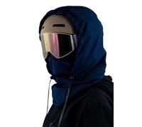 Agriculturi - Capucha impermeable con forro polar, pasamontañas multifuncional 3 en 1, pasamontañas de esquí, capucha de cobertura completa (azul)